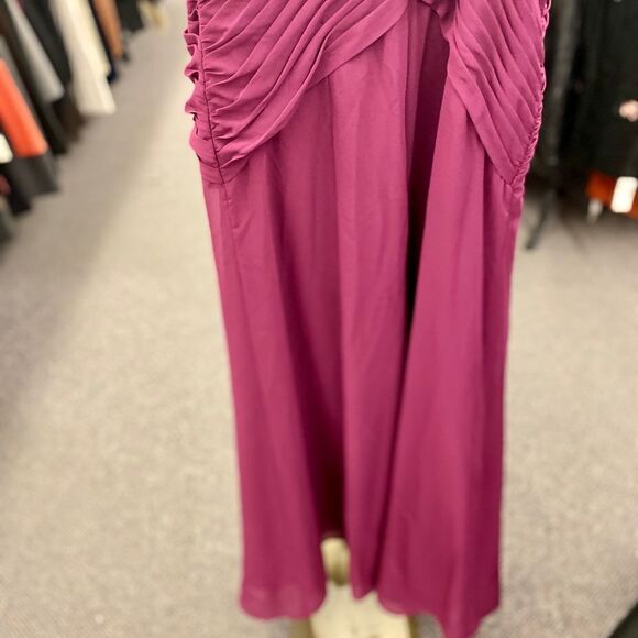 David's Bridal Sz. 10 Burgundy Formal Gown - Picture 6 of 7